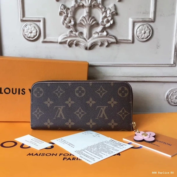 Aaa replica ru Vuitton Louis wallet CLEMENCE 0719